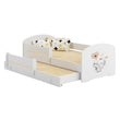 Kinderbett LUK-MAX mit Zusatzbett 145 x 80 cm und Matratze