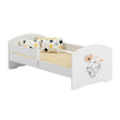 Kinderbett LUK II mit Schutzgitter - 140 x 70/160 x 80 cm