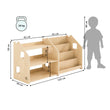 Bücherregal & Spielzeugregal Set BusyKids - Limitierte Auflage