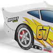 Kinderbett CARS mit Grafik  - 140 x 70 cm