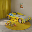 Kinderbett AUTO mit Grafik und Matratze - 140 x 70/160 х 80 cm